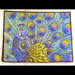 New Peacock Floor Door Mat 8 X 24
